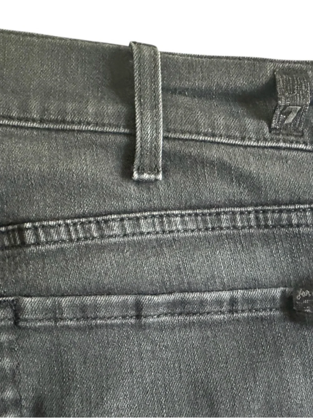 7 For All Mankind LA Men's Straight Black Jeans - Picture 10 of 12